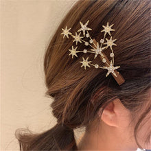 Load image into Gallery viewer, New Women Luxury Elegant Shining Full Stars Silver Gold Hair Clips Sweet Hair Ornament Headband Hairpin Fashion Hair Accessories For Women
