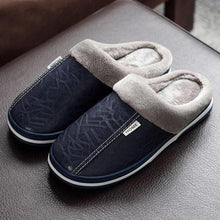 Load image into Gallery viewer, New Women Men Winter House Slippers PU Leather Cute Plush Slip On Fluffy Warm Casual Shoes  House Slippers Memory Foam Comfy Fuzzy Soft Slip On Indoor Slippers For Men
