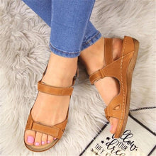 Load image into Gallery viewer, New Women Sandals Soft  Comfortable Flat Sandals Open Toe Beach Shoes Comfortable Flat Sandals Beach Travel Slipper Flip Flops Shoes Slipper Party Sandal Women Slip On Shoes
