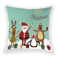 Load image into Gallery viewer, New Year Christmas Decorations Pillows Cover Christmas Décor for Home Christmas Tree Snowflake Snowman Reindeer Home Decor Throw Pillow Case Cushion Cover Santa Merry Christmas Gift Xmas 45x45cm
