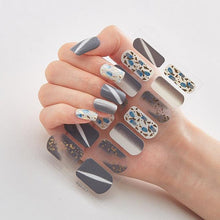 Load image into Gallery viewer, New Year Patterned Nail Decor Nail Polish Nail Art Stickers Full Beauty Sticker for Nails Nail Accessorie Christmas Nail Sticker 3D Nail Art Stickers Decal Slider Template Diy Nail Tool Decorations Nail Art Design Self Adhesive Luxury Designer Nail Sticke
