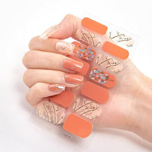 Load image into Gallery viewer, New Year Patterned Nail Decor Nail Polish Nail Art Stickers Full Beauty Sticker for Nails Nail Accessorie Christmas Nail Sticker 3D Nail Art Stickers Decal Slider Template Diy Nail Tool Decorations Nail Art Design Self Adhesive Luxury Designer Nail Sticke
