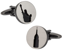 Load image into Gallery viewer, New York Silhouette Cufflinks
