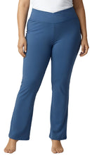 Load image into Gallery viewer, Women's Pull-on Cotton Stretch Bootcut Flare Leggings with a Crossover waistband
