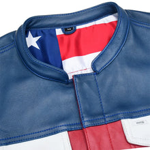 Load image into Gallery viewer, Patriot Rebel Men's Motorcycle Leather Vest
