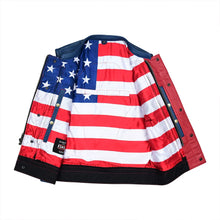 Load image into Gallery viewer, Patriot Rebel Men's Motorcycle Leather Vest
