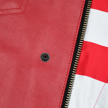 Load image into Gallery viewer, Patriot Rebel Men's Motorcycle Leather Vest
