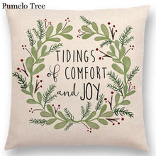 Load image into Gallery viewer, Newest Floral Quotes Decorative Pillow Covers Fresh Flowers Garland Inspirational Words Decorative Cotton Linen Throw Pillow Cushion Covers And Gifts For Women Daughter Mum Best Friend Birthday Home Decorations
