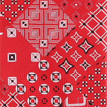 Load image into Gallery viewer, Vittorio Farina Geometric Designer Necktie &amp; Pocket Square
