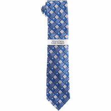 Load image into Gallery viewer, Vittorio Farina Geometric Designer Necktie &amp; Pocket Square
