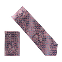 Load image into Gallery viewer, Vittorio Farina Men's Paisley Design Necktie &amp; Pocket Square
