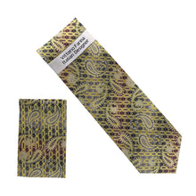 Load image into Gallery viewer, Vittorio Farina Men's Paisley Design Necktie &amp; Pocket Square
