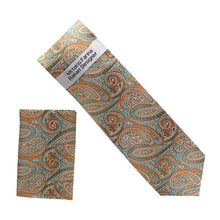 Load image into Gallery viewer, Vittorio Farina Men's Paisley Design Necktie &amp; Pocket Square
