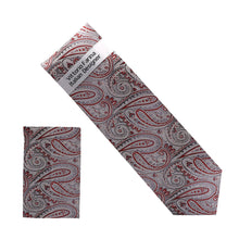 Load image into Gallery viewer, Vittorio Farina Men's Paisley Design Necktie &amp; Pocket Square
