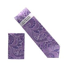Load image into Gallery viewer, Vittorio Farina Men's Paisley Design Necktie &amp; Pocket Square
