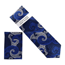 Load image into Gallery viewer, Vittorio Farina Men's Paisley Design Necktie &amp; Pocket Square
