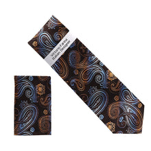 Load image into Gallery viewer, Vittorio Farina Men's Paisley Design Necktie &amp; Pocket Square
