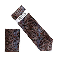 Load image into Gallery viewer, Vittorio Farina Men's Paisley Design Necktie &amp; Pocket Square
