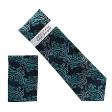 Load image into Gallery viewer, Vittorio Farina Men's Paisley Design Necktie &amp; Pocket Square
