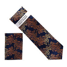 Load image into Gallery viewer, Vittorio Farina Men's Paisley Design Necktie &amp; Pocket Square
