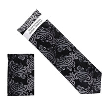 Load image into Gallery viewer, Vittorio Farina Men's Paisley Design Necktie &amp; Pocket Square
