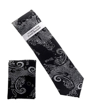Load image into Gallery viewer, Vittorio Farina Men's Paisley Design Necktie &amp; Pocket Square
