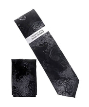 Load image into Gallery viewer, Vittorio Farina Men's Paisley Design Necktie &amp; Pocket Square
