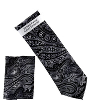 Load image into Gallery viewer, Vittorio Farina Men's Paisley Design Necktie &amp; Pocket Square

