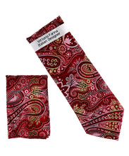 Load image into Gallery viewer, Vittorio Farina Men's Paisley Design Necktie &amp; Pocket Square
