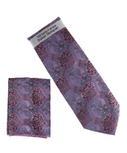 Load image into Gallery viewer, Vittorio Farina Men's Paisley Design Necktie &amp; Pocket Square

