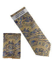 Load image into Gallery viewer, Vittorio Farina Men's Paisley Design Necktie &amp; Pocket Square
