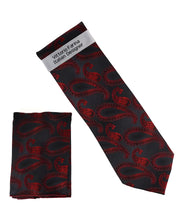 Load image into Gallery viewer, Vittorio Farina Men's Paisley Design Necktie &amp; Pocket Square
