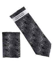 Load image into Gallery viewer, Vittorio Farina Men's Paisley Design Necktie &amp; Pocket Square
