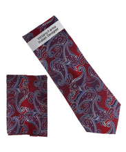 Load image into Gallery viewer, Vittorio Farina Men's Paisley Design Necktie &amp; Pocket Square
