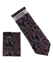 Load image into Gallery viewer, Vittorio Farina Men's Paisley Design Necktie &amp; Pocket Square
