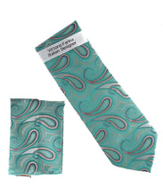 Load image into Gallery viewer, Vittorio Farina Men's Paisley Design Necktie &amp; Pocket Square
