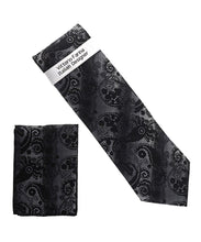 Load image into Gallery viewer, Vittorio Farina Men's Paisley Design Necktie &amp; Pocket Square
