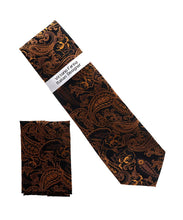 Load image into Gallery viewer, Vittorio Farina Men's Paisley Design Necktie &amp; Pocket Square
