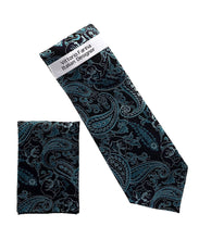 Load image into Gallery viewer, Vittorio Farina Men's Paisley Design Necktie &amp; Pocket Square
