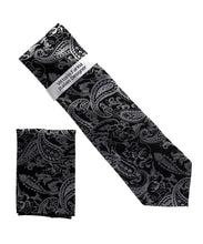 Load image into Gallery viewer, Vittorio Farina Men's Paisley Design Necktie &amp; Pocket Square

