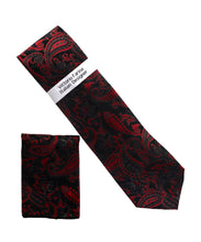 Load image into Gallery viewer, Vittorio Farina Men's Paisley Design Necktie &amp; Pocket Square
