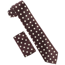 Load image into Gallery viewer, Vittorio Farina Polka Dot Necktie &amp; Pocket Square
