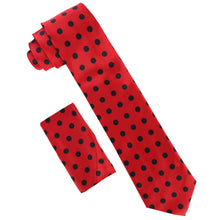 Load image into Gallery viewer, Vittorio Farina Polka Dot Necktie &amp; Pocket Square
