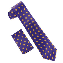 Load image into Gallery viewer, Vittorio Farina Polka Dot Necktie &amp; Pocket Square
