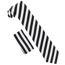 Load image into Gallery viewer, Vittorio Farina Striped Necktie &amp; Pocket Square
