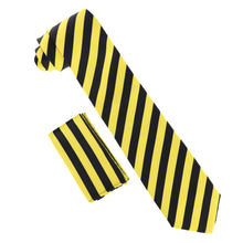 Load image into Gallery viewer, Vittorio Farina Striped Necktie &amp; Pocket Square
