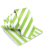 Load image into Gallery viewer, Vittorio Farina Striped Necktie &amp; Pocket Square
