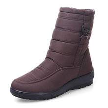 Load image into Gallery viewer, Non-Slip Snow Boots New Womens Warm Winter Boots Waterproof Shoes Winter Women Shoes Plus Velvet Cotton Boots Warm Lining Comfortable Non Slip Ankle Booties Outdoor Hiking Walking Platform Shoes
