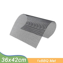 Load image into Gallery viewer, Non-stick Barbecue Mesh Mat Reusable Heat Resistance BBQ Baking Net Pad Kitchen Cooking BBQ Mat Liner Accessories Outdoor BBQ Tool  Non Stick BBQ Grill Mats Reusable BBQ Grilling Sheets Silicone Brush Easy to Clean BBQ Accessories
