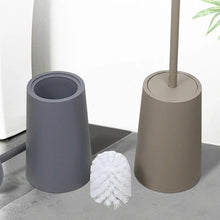 Load image into Gallery viewer, Nordic Ceramic Toilet Brush Bathroom Accessories Set With Non Slip Long Handle And Flexible Bristle Toilet Brush Stainless Steel Long Handle Toilet Bowl Brush For Bathroom Toilet-Ergonomic Elegant Durable
